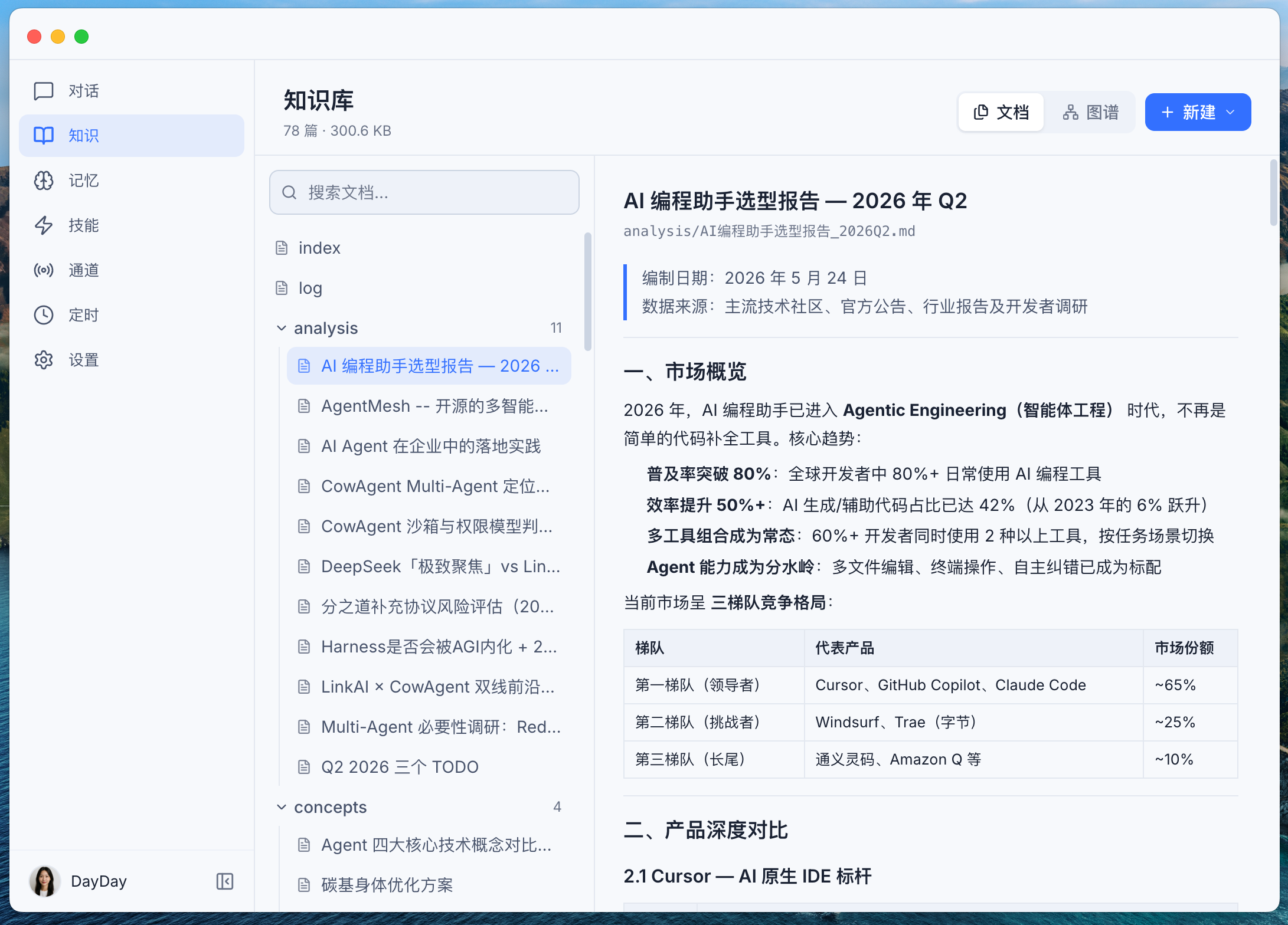 本地知识库目录树
