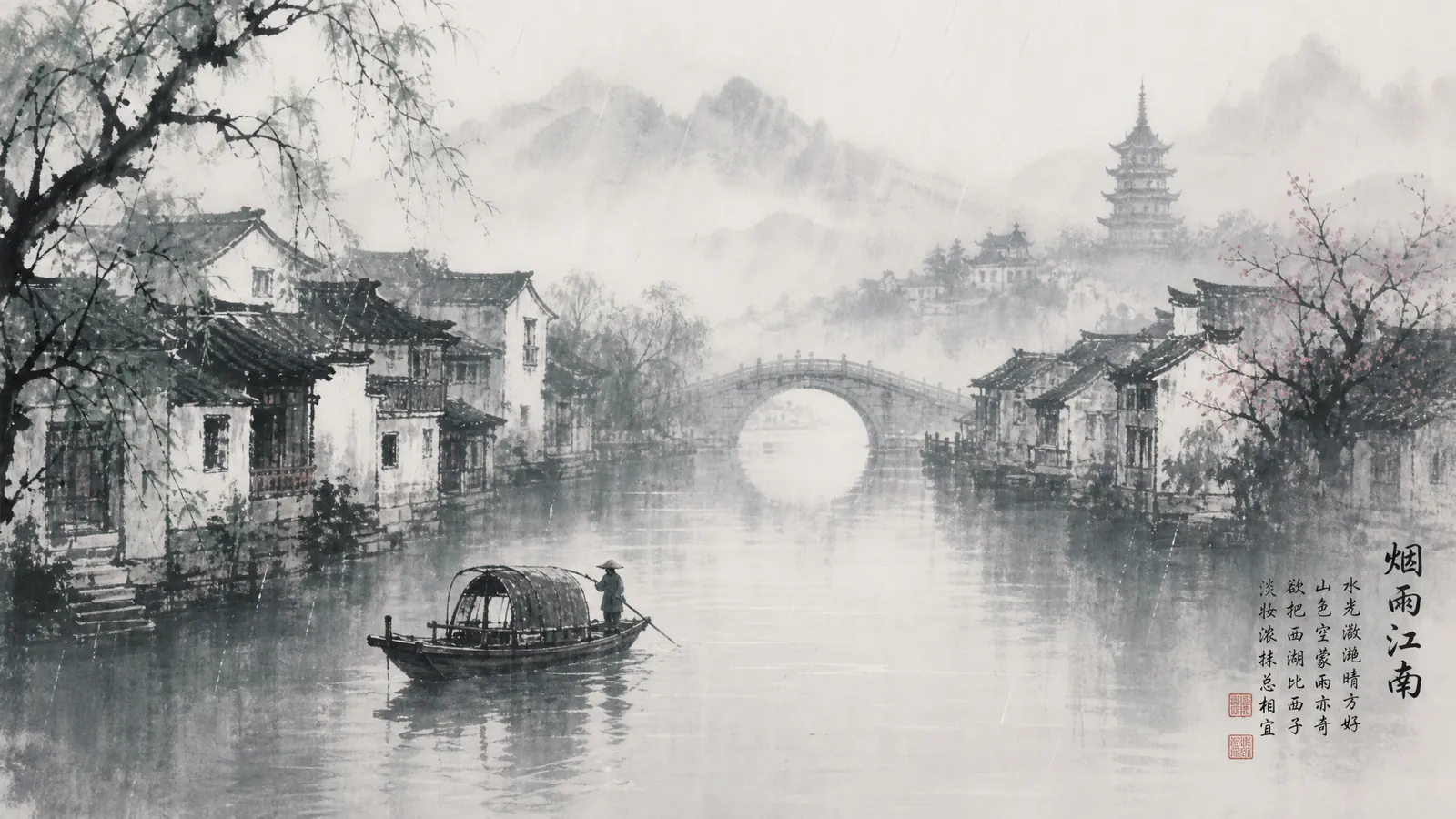 古诗词水墨风视频 图标