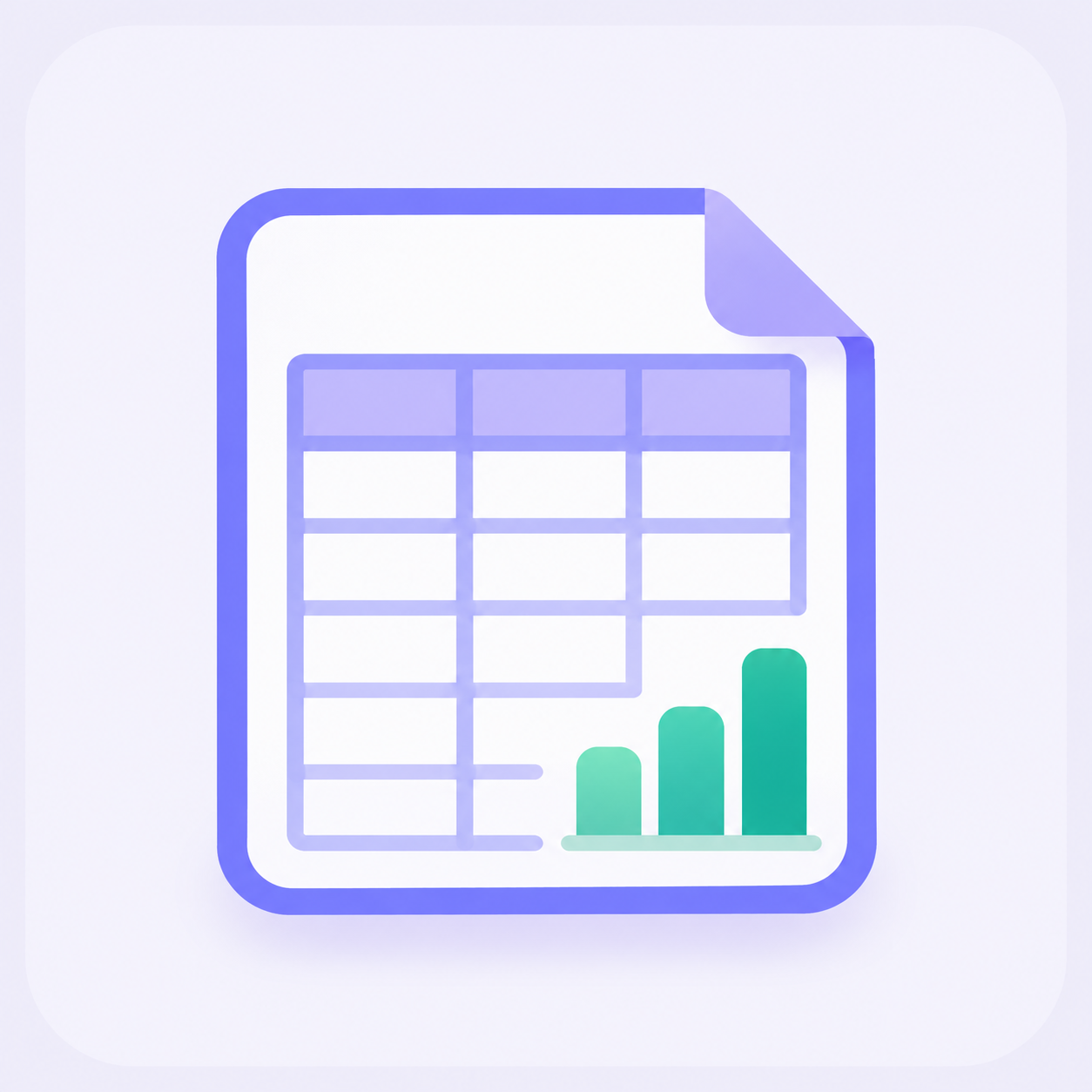Excel 表格处理 图标